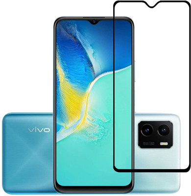 VOSKI Tempered Glass Guard for Vivo Y15s 9H Hardness HD + Super D Anti Scratch Tempered Glass(Pack of 1)
