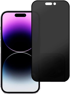 VOSKI Tempered Glass Guard for iPhone 15 Plus Anti Spy Full Coverage Privacy Tempered Glass(Pack of 1)