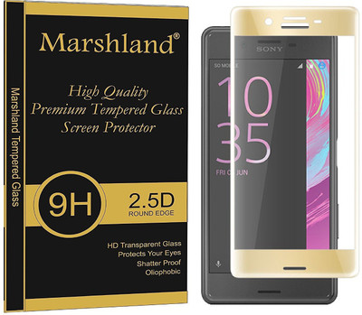 MARSHLAND Tempered Glass Guard for Sony Xperia X Gold(Pack of 1)