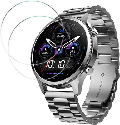 MUTAALI Tempered Glass Guard for NoiseFit Halo Plus Smartwatch(Pack of 2)