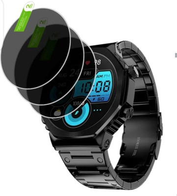 AHWAVEEDA Tempered Glass Guard for FIRE -BOLTT ONYX SMART WATCH TEMPERED GLASS ( PACK OF 3)(Pack of 3)