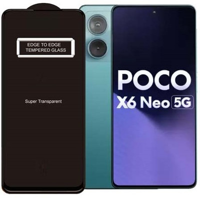 A-Allin1 Tempered Glass Guard for POCO X6 Neo 5G(Pack of 1)