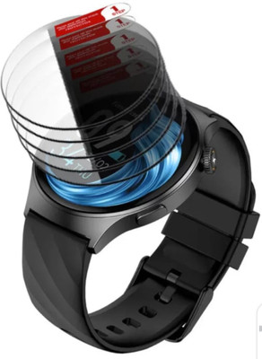 DOWRVIN Tempered Glass Guard for FASTRACK OPTIMUS PRO SMART WATCH TEMPERED GLASS (PACK OF 5)(Pack of 5)