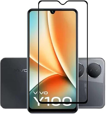 Caseworm Tempered Glass Guard for Vivo Y100 edge to edge 11D screen guard(Pack of 1)