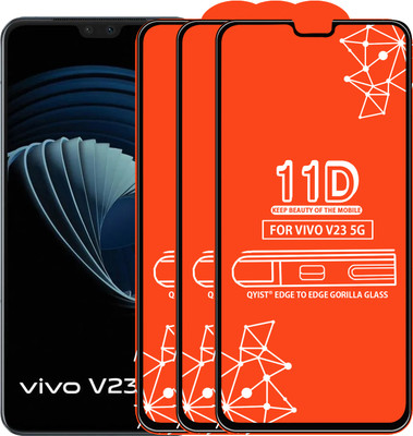 Qyist Tempered Glass Guard for Vivo V23 5G(Pack of 3)