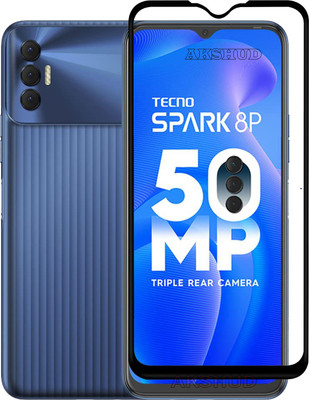 AKSHUD Tempered Glass Guard for Tecno Spark 8P(Pack of 1)