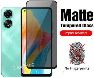 FINCH Tempered Glass Guard for OPPO A78 4G 2023 (MATTE)(Pack of 1)