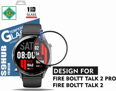 S9HUB Tempered Glass Guard for Fire Boltt Talk 2 Pro SmartWatch(Pack of 1)