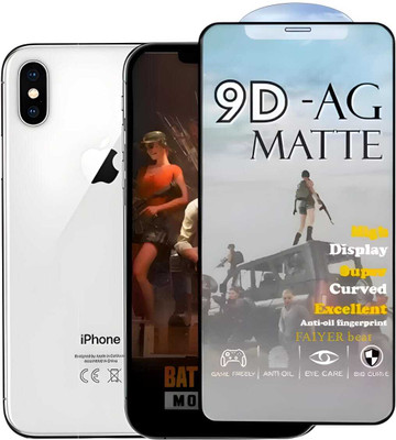FAIYER BEAT Tempered Glass Guard for Premium matte Tempered Glass For iphone x(matte finish,Pack Of 1) Advanced gaming matte Full Screen Coverage Screen Protector for iphone x(Pack of 1)