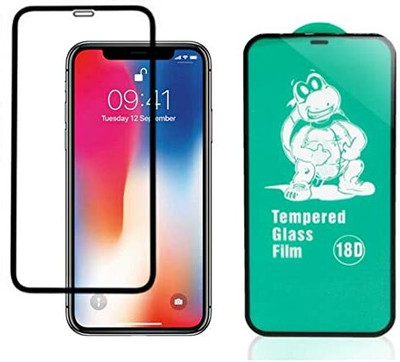 Midos Tempered Glass Guard for Apple iPhone X, 18D Screen Protector Tempered Compatible with Apple iPhone X/Xs [ Airbag Edge | Edge to Edge Coverage ] (Pack 1)(Pack of 1)