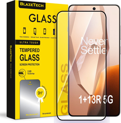 BlazeTech Tempered Glass Guard for OnePlus 13R 5G(Pack of 1)