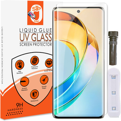 STP FEEL Tempered Glass Guard for Honor X9B 5G, Honor 70 Pro, Huawei Nova 10 Pro Advanced Border Less Full Screen Coverage UV Screen Protector Guard(Pack of 1)
