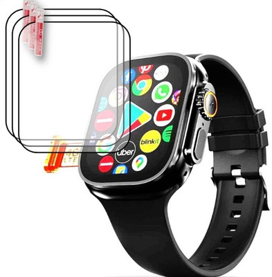 DOWRVIN Tempered Glass Guard for FIRE - BOLTT ORACLE SMART WATCH TEMPERED GLASS (PACK OF 3)(Pack of 3)