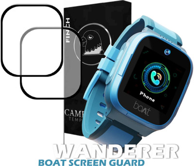 Olonga Tempered Glass Guard for BOAT WATCH WANDERER SMARTWATCH(Pack of 2)