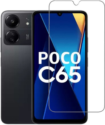 RCHJV Tempered Glass Guard for Poco C65, POCO C65, REDMI 13C(Pack of 1)