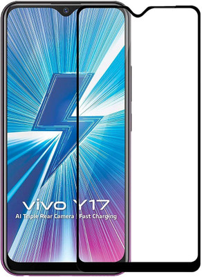 ankSONline Tempered Glass Guard for Vivo Y17, Edge to Edge Full Coverage(Pack of 1)