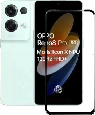 AKSHUD Tempered Glass Guard for OPPO Reno8 pro(Pack of 1)