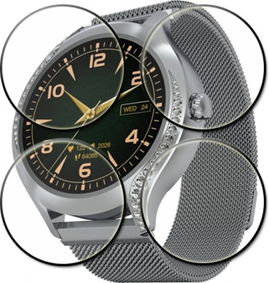 tombik Tempered Glass Guard for 54xs-boAt Enigma Gem Smartwatch(Pack of 4)