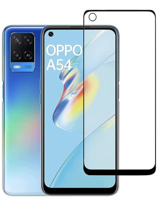 COVJ Tempered Glass Guard for Oppo A54 4G Tempered Glass Edge-to-Edge Protection 6D Screen Protector With Easy Installation Kit(Pack of 1)
