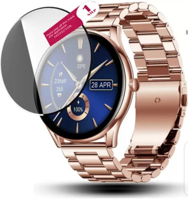 DOWRVIN Tempered Glass Guard for PEBBLE COSMOS BLOD PRO SMART WATCH TEMPERED GLASS(Pack of 1)