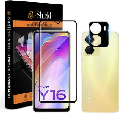 MS-Shield Tempered Glass Guard for Vivo Y16, With Camera Lens Protector(Pack of 1)