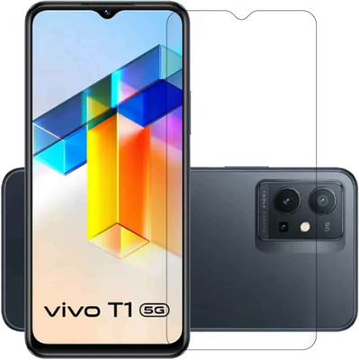 AGRSHI Tempered Glass Guard for Vivo T1 5G, Vivo Y75 5G, Vivo iQOO Z6 5G, iQOO Z6 Lite 5G, Vivo T1X(Pack of 1)