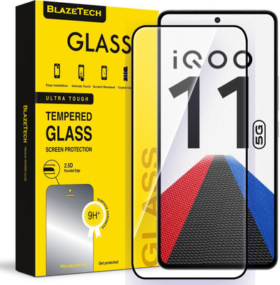 BlazeTech Tempered Glass Guard for IQOO 11 5G(Pack of 1)