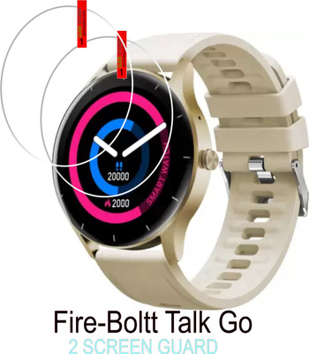 ICROMECK Tempered Glass Guard for Fire-Boltt Talk Go SMART WATCH(Pack of 2)