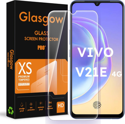 Glasgow Tempered Glass Guard for Vivo V21e 4G(Pack of 1)
