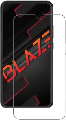 DMJHP Tempered Glass Guard for LAVA Blaze(Pack of 1)