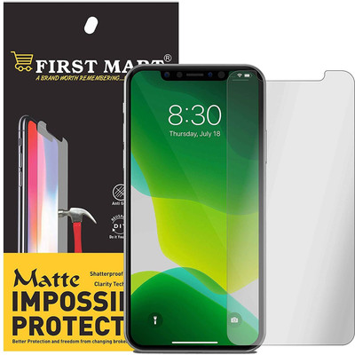FIRST MART Tempered Glass Guard for Apple iPhone 11 Pro, Apple iPhone XS, Apple iPhone X, (Matte Finish)(Pack of 1)