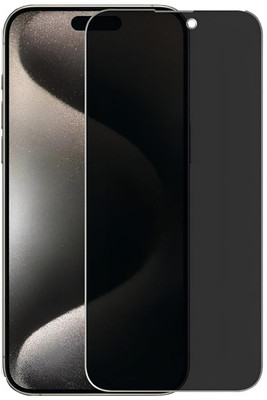 VZZR Tempered Glass Guard for iPhone 15 Plus, Apple iPhone 15 Plus - Anti Spy Privacy Tempered Glass with Camera Cut with Installation Kit(Pack of 1)