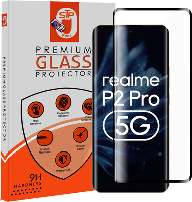 STP FEEL Tempered Glass Guard for Realme P2 Pro 5G, Advanced Black Border Screen Protector Guard(Pack of 1)