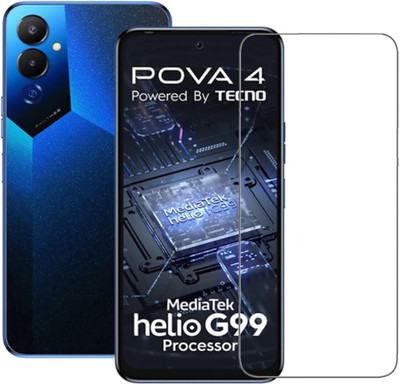 SNMART Tempered Glass Guard for Tecno Pova 4(Pack of 1)