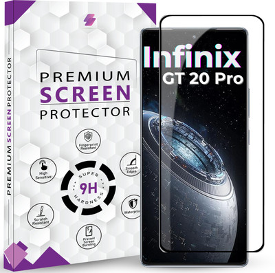 Qoisa Tempered Glass Guard for infinix gt20 pro Elite Screen Protector Guard with Easy Installation Kit(Pack of 1)