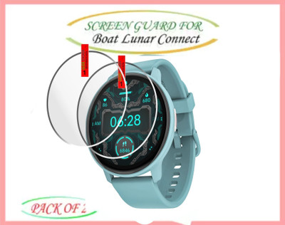 ICROMECK Tempered Glass Guard for BoAt Lunar Connect Smartwatch(Pack of 2)