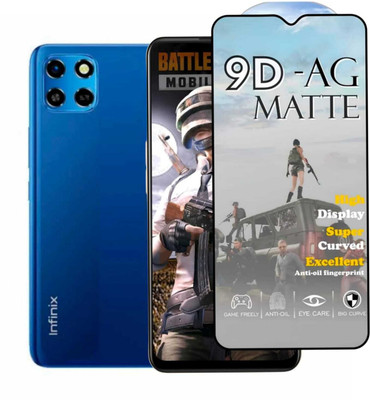 FAIYER BEAT Tempered Glass Guard for Premium matte Tempered Glass For infinix smart 6(matte finish,Pack Of 1) Advanced gaming matte Full Screen Coverage Screen Protector for infinix smart 6(Pack of 1)