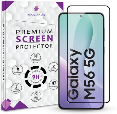 Mobilebies Tempered Glass Guard for Samsung Galaxy M56 5G Premium Screen Protector Guard with Easy Installation Kit(Pack of 1)