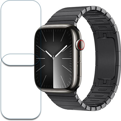 MUTAALI Tempered Glass Guard for Apple Watch Series 9 Smartwatch(Pack of 2)