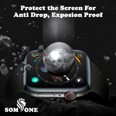 SOMTONE Tempered Glass Guard for GARMIN Garmin Instinct Smartwatch BUY PACK 2 AND GET ONE EARPHONE FREE(Pack of 2)