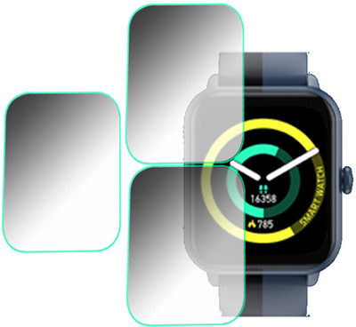 daffin Tempered Glass Guard for DIZO Watch D2(Pack of 3)