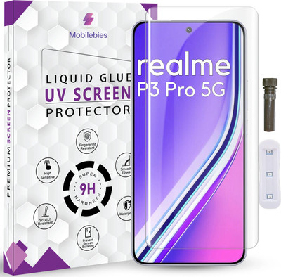 Qoisa Tempered Glass Guard for Realme P3 Pro Advanced HD+ UV Tempered Glass Screen Protector | Edge to Edge Full Coverage with Easy Installation Kit(Pack of 1)