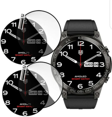 DOWRVIN Tempered Glass Guard for FIRE -BOLTT DAGGER SMART WATCH TEMPERED GLASS (PACK OF 2)(Pack of 2)