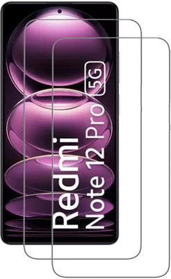 SNMART Tempered Glass Guard for REDMI Note 12 Pro 5G(Pack of 2)