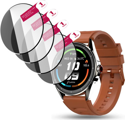 HIDEOUS Tempered Glass Guard for Pebble Cosmos Valor(Pack of 4)