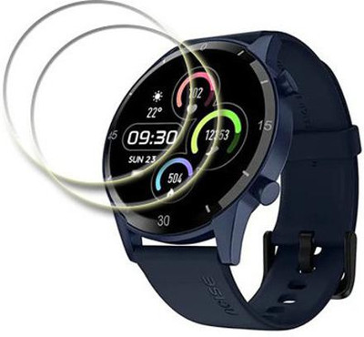 MUTAALI Tempered Glass Guard for NoiseFit Agile 2 Buzz smartwatch(Pack of 2)