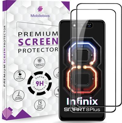 Mobilebies Tempered Glass Guard for Infinix Smart 8 Plus OG Premium Screen Protector(Pack of 2)