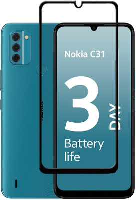 Caseline Tempered Glass Guard for Nokia C31(Pack of 1)