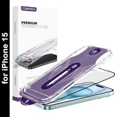 CZARTECH Tempered Glass Guard for APPLE Iphone 15, Apple Iphone 15 Matte Glass(Pack of 1)