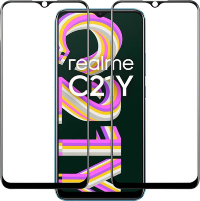 Qyist Tempered Glass Guard for Realme C21Y(Pack of 2)